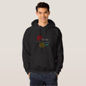 Wijnproeverij Abstract Hoodie (Voorkant volledig)