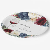 Wijnproeverij Bourgondië Bruidsdiner  Papieren Bordje (Gekanteld)