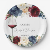 Wijnproeverij Bourgondië Bruidsdiner  Papieren Bordje (Voorkant)