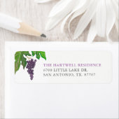 Wijnproeverij druiven retouradres etiket (Insitu)