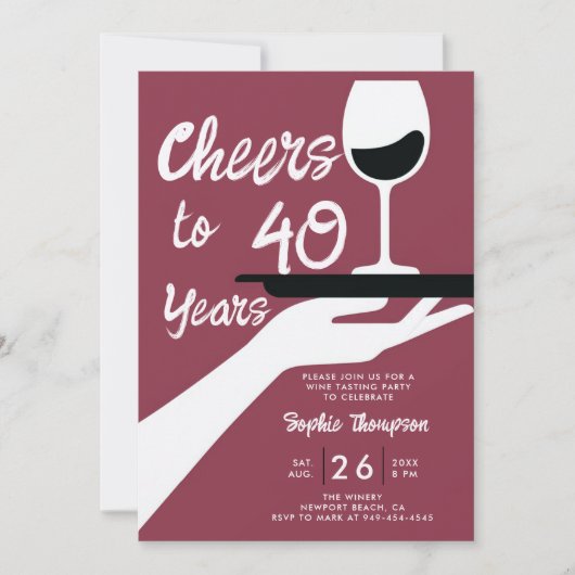 Wijnproeverij Elegant Casual Wijnmakerij 40e Verja Kaart (Voorkant)
