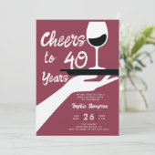 Wijnproeverij Elegant Casual Wijnmakerij 40e Verja Kaart (Staand voorkant)