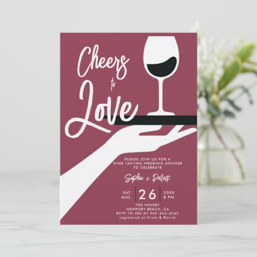 Wijnproeverij Elegant Casual Wijnmakerij Couple Sh Kaart (Staand voorkant)