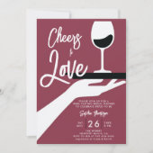 Wijnproeverij Elegant Casual Wijnmakerij Vrijgezel Kaart (Voorkant)