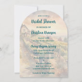 Wijnproeverij en lunch Bruids Douche Uitnodiging (Voorkant)
