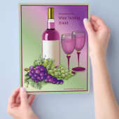 Wijnproeverij Evenement Flyer (Hand)