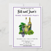 Wijnproeverij Feest Uitnodiging (Voorkant)