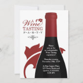 Wijnproeverij Flatuitnodiging Kaart (Voorkant)
