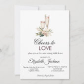 Wijnproeverij Florale Bruidsmeisjes Bruiloft Uitno Kaart (Voorkant)