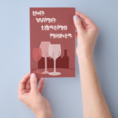 Wijnproeverij Flyer (Hand)