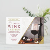 Wijnproeverij Fondsenwerving Uitnodigingen (Staand voorkant)