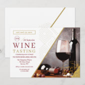 Wijnproeverij Fondsenwerving Uitnodigingen (Voorkant / Achterkant)