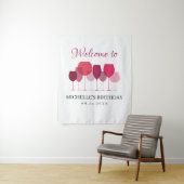 Wijnproeverij Foto Achtergrond Wandkleed (In situ)