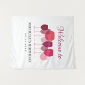 Wijnproeverij Foto Achtergrond Wandkleed (Voorkant (horizontaal))