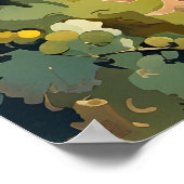 Wijnproeverij in Bourgogne Print (Hoek)