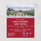 wijnproeverij liefdadigheidsinstelling vineyard fo flyer (Voorkant)