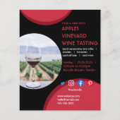 wijnproeverij liefdadigheidsinstelling vineyard fo flyer (Voorkant)