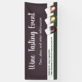Wijnproeverij of wijngebeurtenis spandoek (Verticaal)