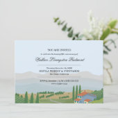 Wijnproeverij of wijnmakerij Tour Kaart (Staand voorkant)