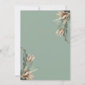 Wijnproeverij Oude Bloemen Bruidsdiner Kaart (Achterkant)