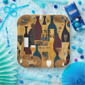 wijnproeverij papieren bordje (Feest)