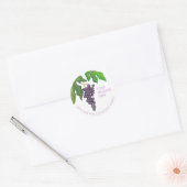 Wijnproeverij Partij Druiven Ronde Sticker (Envelop)