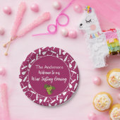 Wijnproeverij Party Aangepaste naam Papieren Bordje (Feest)