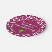 Wijnproeverij Party Aangepaste naam Papieren Bordje (Gekanteld)