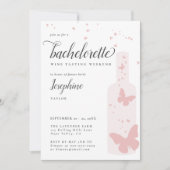 Wijnproeverij Romantische route Bachelorette Party Kaart (Voorkant)