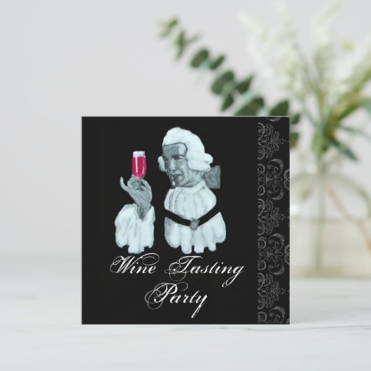 WIJNPROEVERIJ SOMMELIER PARTY Damask, Champagne Kaart (Staand voorkant)