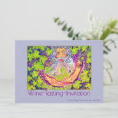 Wijnproeverij uitnodiging "Mighty Winemaker" (Staand voorkant)