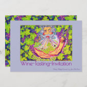 Wijnproeverij uitnodiging "Mighty Winemaker" (Voorkant / Achterkant)