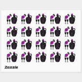 Wijnproeverij Verjaardag Mijlpaal Maatwerk Vierkante Sticker (Vel)