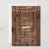 Wijnproeverij Verjaardagsfeest Hout ELKE LEEFTIJD Kaart (Voorkant)