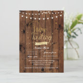 Wijnproeverij Verjaardagsfeest Hout ELKE LEEFTIJD  Kaart (Staand voorkant)