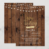 Wijnproeverij Verjaardagsfeest Hout ELKE LEEFTIJD  Kaart (Voorkant / Achterkant)