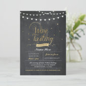 Wijnproeverij Verjaardagsfeest Krijt ELKE LEEFTIJD Kaart (Staand voorkant)