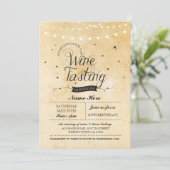 Wijnproeverij Verjaardagsfeest Rustiek ELKE LEEFTI Kaart (Staand voorkant)