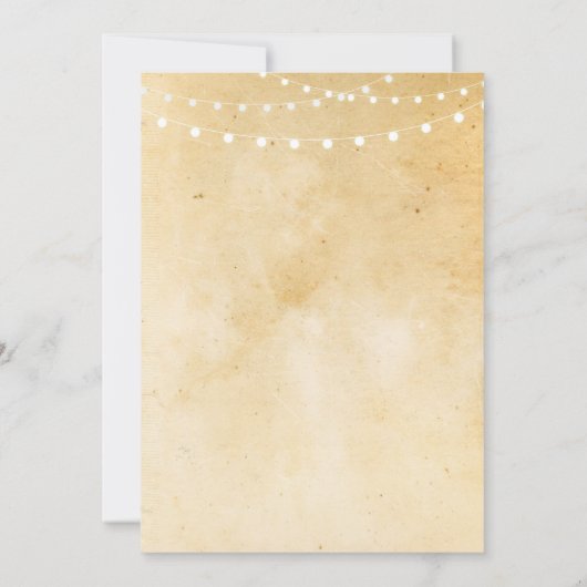 Wijnproeverij Verjaardagsfeest Rustiek ELKE LEEFTI Kaart (Achterkant)