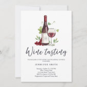 Wijnproeverij Vrijgezellenfeest nodigen Rustic Win Kaart (Voorkant)