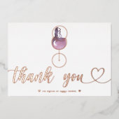 Wijnproeverij Vrijgezellenfeest Script Dank je kaa Folie Feestdagenkaart (Voorkant)