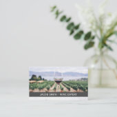 wijnproeverij | wijnmakerij visitekaartje (Staand voorkant)