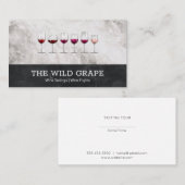Wijnproeverijen | Marmer | Wijnvluchten Visitekaartje (Voorkant / Achterkant)