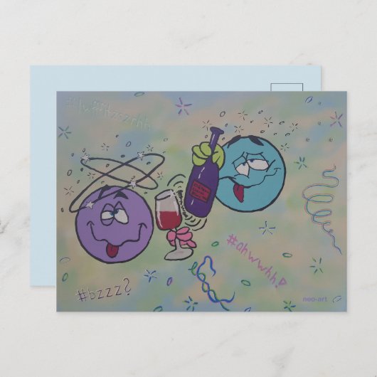 Wijnprothese Feestdagenkaart (Voorkant / Achterkant)