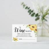 Wijnraffenkaartje engelse spaanse douchekaart plaatskaartje (Staand voorkant)