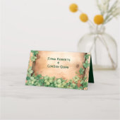 Wijnrank op houten St. Patricks Day bruidsmeisje k Plaatskaartje (Achterkant)