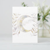 Wijnranken en Maan Bedankkaart (Staand voorkant)