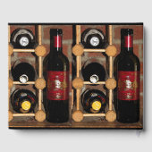 Wijnrek Abstract Verjaardagsfeest gastenboek (Achterkant)