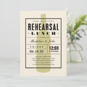 Wijnrepetitie met een modern design kaart (Staand voorkant)