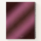 Wijnrode Chaos Coördinator Journal Notebook Notitieboek (Achterkant)